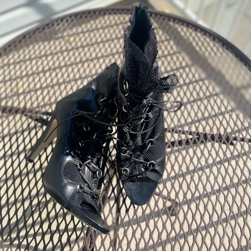 Browns Open Toe Booties